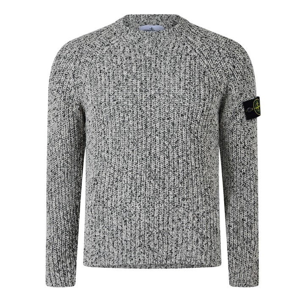 Stone Island Stone Badge Knit Sn42 - White